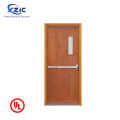 Exit Double Open,Hinged Door with Glass Panel UL listed Wooden Fire Rated Door